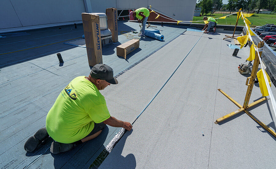 School's Out: Plattsburgh High School Reroof | Roofing Contractor