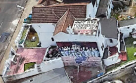 Expletive Message on Roof of London Gangster's Home