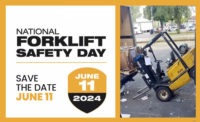 National Forklift Safety Day is June 11 and will be held in person and virtually.