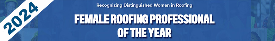 2024 Female Roofer of the Year Footer