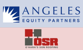 Angeles Equity Partners Acquires O’Hara’s Son Roofing (logos pictured).