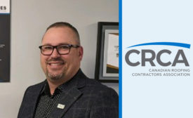 Jeremy Croft, pictured, was elected as president and chair of the board of the Canadian Roofing Contractors Association.