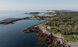 Storm damage on a remote island