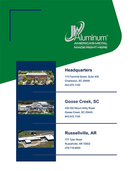 JW Aluminum’s South Carolina and Arkansas locations are the U.S.'s first continuous cast rolling facilities to be fully certified to ASI’s Performance Standard V3 (2022).