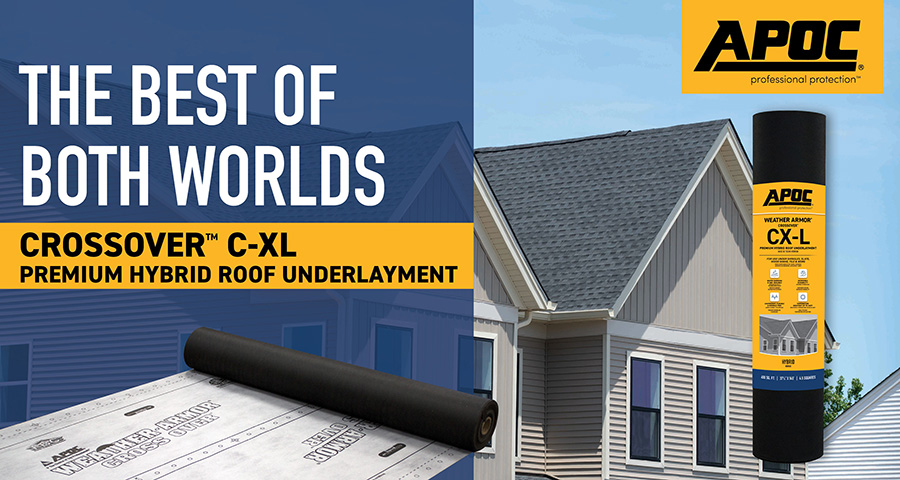 APOC CrossOver™ C-XL Premium Hybrid Roof Underlayment