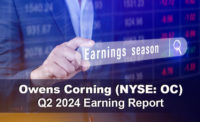 Owens Corning released its second quarter 2024 earnings.