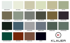 The Klauer Classic palette from the company’s aluminum soffit and fascia collection is pictured above.