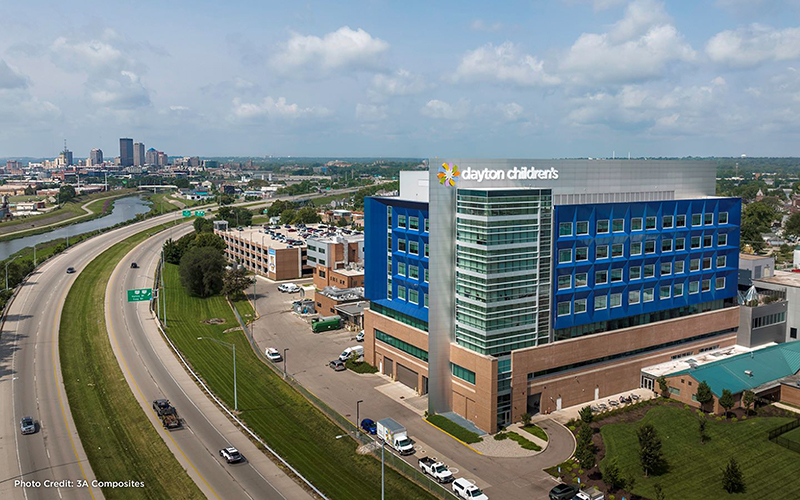 Metal Composite Material:  Project Name: Dayton Children’s Hospital