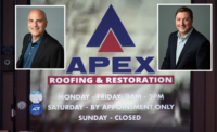 Apex Roofing has named Tim Burke president David Andrews joins as CFO (pictured).