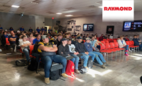 Students attending Raymond Corp.’s 10th annual National Manufacturing Day events at its Greene, N.Y. campus.