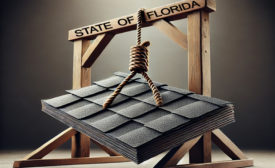 Florida is floating the idea of phasing out asphalt shingles through onerous maintenance.