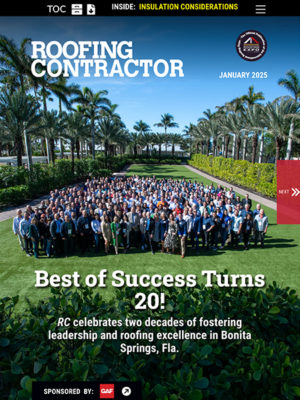 Roofing Contractor - January 2025 Cover