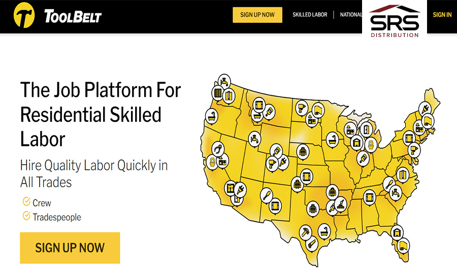 Toolbelt, a jobs platform, has partnered with SRS Distribution.