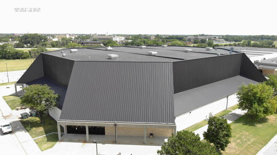 Project Profile Mcelroy Metals 238t Symmetrical Panel Recovers Coliseum Roof Wall 2020 11 4223