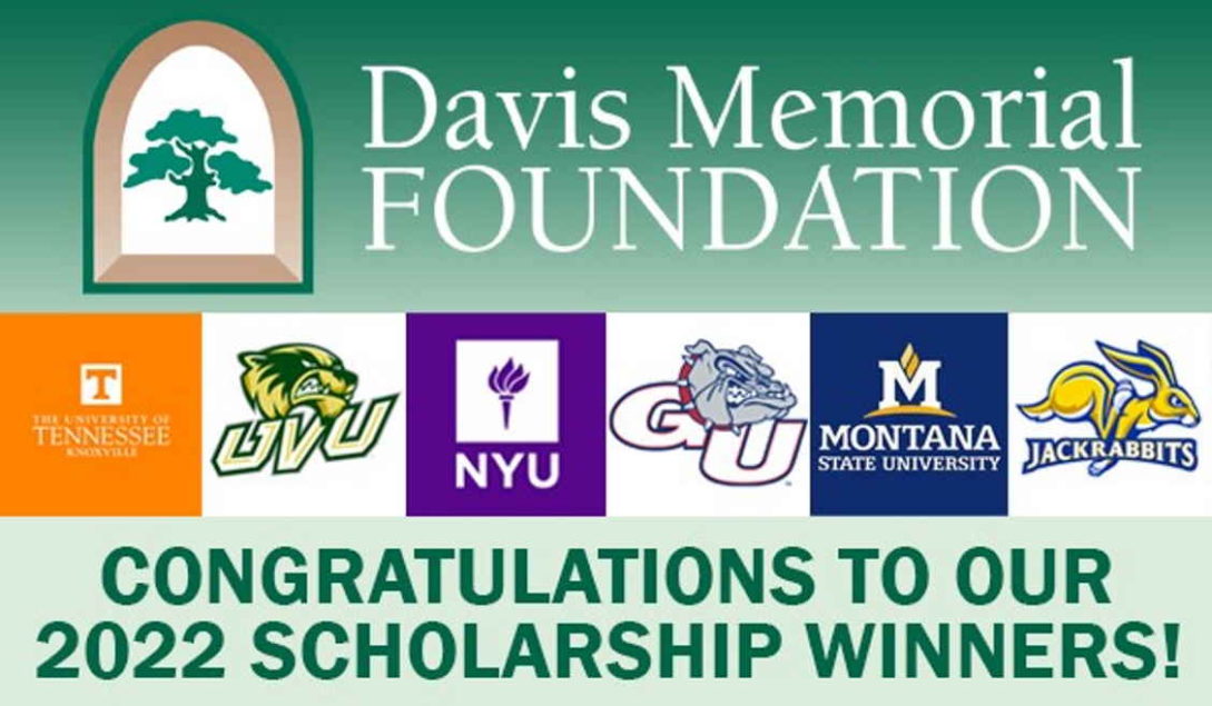 Davis Memorial Foundation Reveals Winners of 2022 Scholarship Program