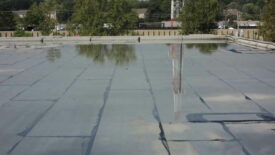 Ponding Water on Building Roof