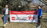 Zac Fordham, GAF Territory Manager, and Kate Domanski, Roofs from the Heart Program Developer.jpg